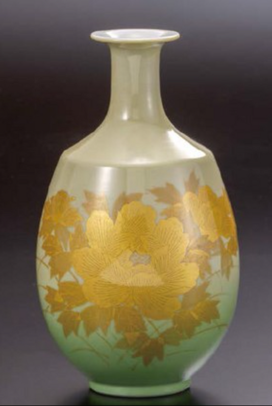 #8.5 Vase/ Yuri Kinsai Peony (K8-2005) Limited Edition