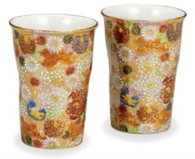 Pair Free Cup Gold Hanazume (K8-1091)