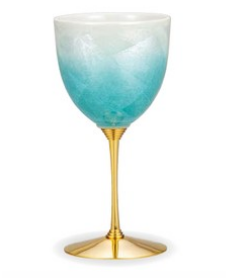 Wine Cup Silver Sky Blue (K8-1104)