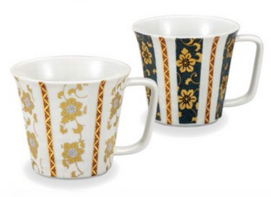 Pair Mug, Clematis Pattern (K8-982)