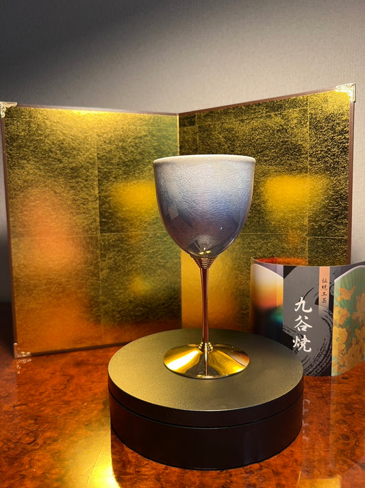 Wine Cup Silver Blue (K8-1103)